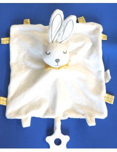 Doudou-lapin blanc