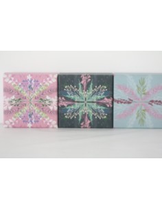 Set of 4 soaps - Foliage design