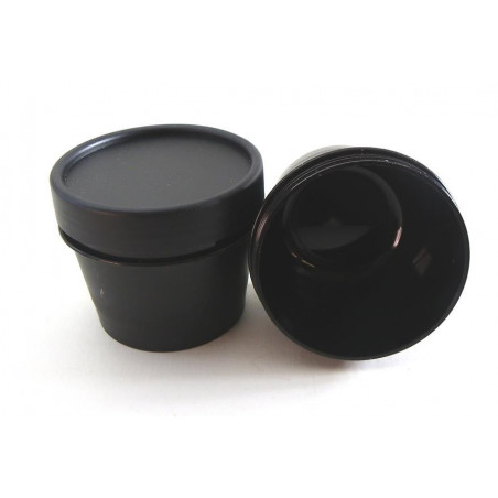 Pot plastique noir  vide 100 g