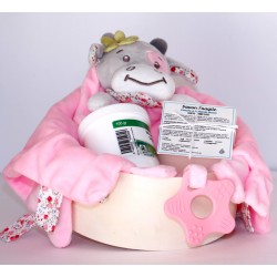 Pink baby comforter