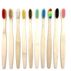 toothbrush, bamboo handle